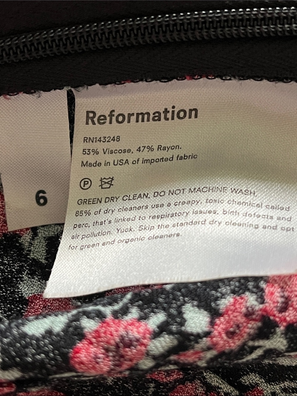 Reformation Ruffled Rose Crop Top - Picture 11 of 13